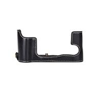 MCNVNEFSAW PU. Caso di custodia in pelle di Busto della fotocamera digitale Mezzo caso inferiore for cinturino a mano adatto for Fuji XA7 / XA20 / XA10 / XA5 / XA3 borsa fotografica(Noir)