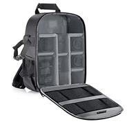 MCNVNEFSAW Zaino for la protezione impermeabile e antiurto della fotocamera, adatto for SLR/digitale SLR/batteria dell'obiettivo della fotocamera mirrorless borsa fotografica(Seize If Grey)
