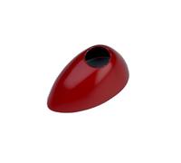 MCOAORN Auto Antenna Decorazione Aria Caso Adesivo per Mini One Cooper S R50 R53 Hatchback Auto Accessori Decorativi (Rosso, Copertura Antenna per R50/R53 B Stile)