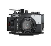 Mcoplus 60m/195ft Professionale Subacquea Della Macchina Fotografica Subacquea Custodia Subacquea Impermeabile Per Om System tg7 Olympus Tough TG-7 tg7 - Nero