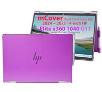 mCover Custodia compatibile solo per laptop Windows 2024 ~ 2025 da 14" HP Elite x360 1040 G11 serie 2-in-1 (non compatibile con altri modelli HP), viola
