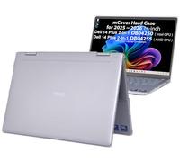 mCover Custodia compatibile solo per PC portatili Windows Dell 14 Plus 2-in-1 DB04250 / DB04255 da 14" 2025-2026 (non compatibile con altri modelli Dell), trasparente