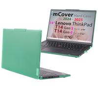 mCover, custodia rigida compatibile esclusivamente con notebook Windows Lenovo ThinkPad T14 Gen 5/6, da 14” 2024-2025 e ThinkPad P14s Gen 5/6 (AMD), con cerniera a 180°, verde