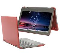 mCover Custodia rigida compatibile solo per laptop Lenovo Chromebook 300E Yoga Gen4 / 100E Gen 4 2023 ~ 2024 da 11,6" (non compatibile con altri modelli Lenovo), rosso
