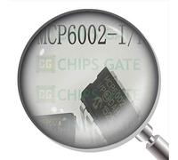 MCP6002-I-P 9Pcs Mcp6002-I/P Mcp6002 Original 1 Mhz Bandwidth Low Power Op Amp Dip-8