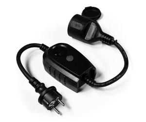 McPower 1538249 - Interruttore crepuscolare con timer, IP44, 1-9 ore Per il cambio di ad es. B. luci esterne e luci di Natale.