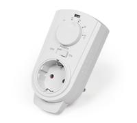 McPower - Termostato “TCU-330”, dotato di presa, 5-30 °C, potenza massima di 3500 W, 230 V/16 A