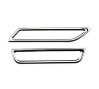 MCQNDS Adesivi Bocchette di Ventilazione dell'Aria Condizionata Auto per VW per Golf 7 7.5 MK7 MK7.5 LHD 2013 2014 2015 2016 2017 2018 2019 Interni Auto(Stainless Steel)