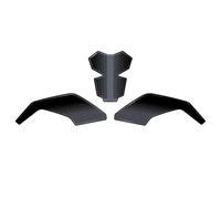 MCQNDS Adesivo Serbatoio Moto Kit di Protezione Serbatoio Carburante Moto Adesivo in Resina Epossidica 3D Protezione per Suzuki GSX-8S per GSX 8S 2023(Set Black)