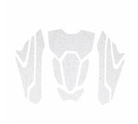 MCQNDS Adesivo Serbatoio Moto per CB 650R 650 R CB650R 2019 2020 2021 2022 Moto Antiscivolo Protezione Tappo Serbatoio Olio Carburante Adesivi Laterali Grip Ginocchio(Bianca)