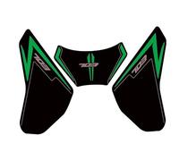 MCQNDS Adesivo Serbatoio Moto per Zontes 703F 703 F Motocicletta Antiscivolo Olio Carburante Ginocchio Grip Adesivi Decalcomanie(Verde)