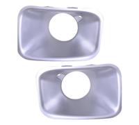 MCQNDS Fari fendinebbia per Auto per Mitsubishi per Montero per Pajero MK2 1998-2000 Paraurti Anteriore Sinistro Destro Fendinebbia Coperture per Lampade Cornici Finiture Argento