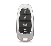 MCQNDS Guscio per Chiave per Hyundai per Nexo 2022-2024 per Tucson 2021-2023 4 Bottoni Chiave dell'automobile Borsette Keyless Cassa di Carta di Ricambio Custodie per Chiavi Auto