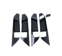 MCQNDS Maniglie Interne per Auto in in Fibra di Carbonio Interni Maniglia della Porta della Copertura Trim Lunetta Adesivo Accessori RHD per Toyota per Rav4 per Rav 4 2019-2024