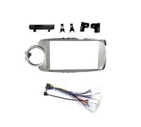 MCQNDS Mascherina Autoradio 9 Pollici Pannello Stereo 2DIN Cablaggio Cavo Alimentazione Adattatore per Toyota per Yaris per Vitz P130 2012-2017 Cornice per Autoradio(Frame Cable-LHD)