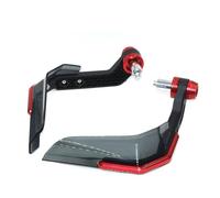 MCQNDS Moto Paramani Manubrio per Kawasaki ER6N ER6F ER-6N ER-6F 2006-2016 1 Paio Moto Paramani Scudo Protezione per Le Mani Parabrezza (Rosso)