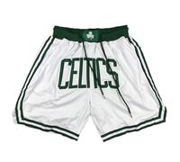 MCQOmcil Pantaloncini da Basket NBA Celtics da Uomo Pantaloni Sportivi Traspiranti ad Alta Elasticità(5,M)