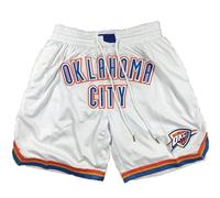 MCQOmcil Pantaloncini da Basket NBA Thunder da Uomo Pantaloni Sportivi Traspiranti ad Alta Elasticità(1,M)