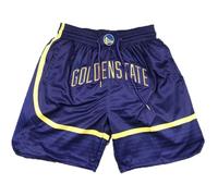 MCQOmcil Pantaloncini da Basket NBA Warriors da Uomo Pantaloni Sportivi Traspiranti ad Alta Elasticità(XL)
