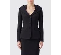 McQueen Blazer monopetto in pura lana con revers e vestibilità slim fit 40 Nero