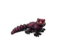 MCQWOMFQAK 1PC 3D Printed Articulated Animal Models Multi Joint Movable Cute Figurines Sensory Desk Toys Funny Home Decor Gift Idea(BlackRed,10.5cm-small)