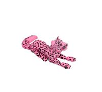 MCQWOMFQAK 1pc 3D Printed Articulated Snow Leopard Figurine with Realistic Eyes Movable Joint Animal Model Desk Decor Idea(G)