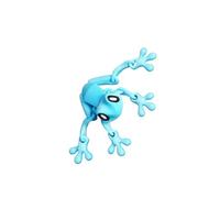 MCQWOMFQAK 2pc Articulated Magnetic Frog Model 3D Printed with Movable Joints Realistic Animal Figurine Creative Desk Decor Novelty Gift