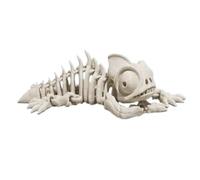 MCQWOMFQAK 2PC Articulated Skeletal Chameleon Model 3D Printed with Movable Joints Bone Structure Figurine Desk Decor Fidget Toy Collectible Gift