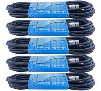 MCS 5 pezzi 3 m Low Z maschio a femmina 3 pin XLR mic microfono cavo