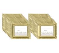 MCS 69042, supporto per cornice/segnaposto, oro glitterato, confezione da 24