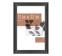 MCS Classic Studio Gallery Frame Black Woodgrain 11 x 17 in Single Classic Black 12 x 18 in