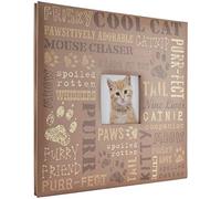 MCS Cool Cat Expandable Scrapbook Dieci Pagine per Album di Ritagli, 12 x 12 cm, Vinile, Marrone, Medium