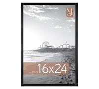 MCS Gallery Foundation, Cornice per Poster da 40,64 x 60,9 Cm, per Montaggio a Parete in Orizzontale e Verticale, Grande, per Foto, Poster e Stampe Artistiche, Nero (1 Pezzo)