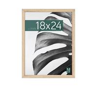 MCS Cornice per Poster Studio Gallery 45,7 x 61,0 cm, Aspetto Legno Naturale, Legno MDF, Fissaggio a Parete Verticale e Orizzontale, Grande Cornice per Foto Poster e Opere d'Arte (Confezione da 1)