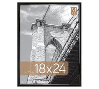 MCS Trendsetter, Cornice per Poster da 45,72 x 61 Cm con Finitura Nera Lucida, per Montaggio a Parete in Orizzontale e Verticale, Grande, per Foto, Poster e Stampe Artistiche (1 Pezzo)