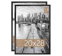 MCS Trendsetter - Cornice grande per poster, 50 x 71 cm, lucida, verticale e orizzontale, da appendere alla parete, per foto, poster e stampe artistiche (confezione da 2)