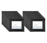 MCS Cornice/segnaposto 69039, nero, 24 pezzi (confezione da 1)