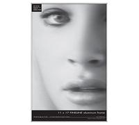 MCS Fineline 8 x 10 Aluminum Frame, Nero, Silver, 11x17