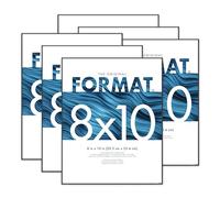 MCS Format - Cornici, 8 x 10 cm, confezione da 6 pezzi, colore: Nero