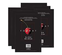 MCS Frame Format-Cornice portafoto (6 Pezzi), 20,3 x 30,5 cm, Colore: Nero, 20.827999999999999 x 1.524 x 30.988 cm, 6 unità