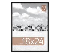 MCS Gallery Foundation, Cornice per Poster da 45,7 x 60,9 Cm, per Montaggio a Parete in Orizzontale e Verticale, Grande, per Foto, Poster e Stampe Artistiche, Nero (1 Pezzo)