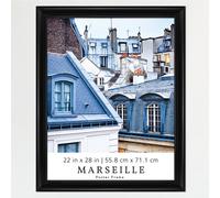 MCS Marsiglia Poster Frame 22x28 Black Vertical & Horizontal Wall Impiccing Frame di immagini grandi per foto opere d'arte e poster personalizzati (1