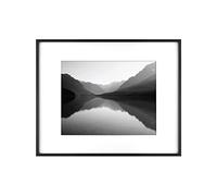 MCS Master & Co. Foundry - Cornice da parete in metallo, 40,6 x 50,8 cm, con passepartout, fino a 28 x 35,6 cm, colore: nero