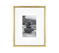 MCS Master & Co. Foundry Metal Gallery, Cornice da parete in ottone, 20,3 x 25,4 cm, con passepartout, fino a 10 x 15 cm