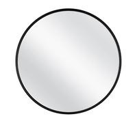 MCS - Specchio da parete rotondo da 26 pollici, colore: Nero