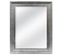 MCS Specchio Inclinato da 45,7 x 61 cm con Dettaglio di stampaggio Dentale, Dimensione Esterna 59,7 x 74,9 cm, Finitura Argento 20563, 18 x 24