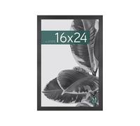 MCS Studio Gallery 41 x 61 cm Cornice per Poster in Legno Nero, Cornice a Parete con Esposizione Verticale e Orizzontale, per Foto, Poster, Stampe e Pittura d'Arte (Confezione da 1)