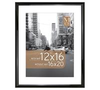 MCS Trendsetter - Cornice per poster, 40,6 x 50,8 cm, con passepartout o 40,6 x 50,8 cm, senza tappetino, verticale e orizzontale, cornice grande da appendere alla parete, per foto e poster, colore