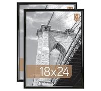 MCS Trendsetter Poster Frame, Black, Confezione da 2