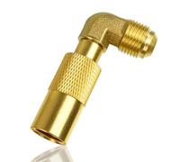 MCSDFN Adattatore a gomito in ottone da 3/8" maschio svasato a gomito propano adattatori a bassa pressione raccordo di conversione compatibile con piastra da campeggio Blackstone da 43,2 cm e 55,9 cm